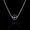 Colar Hexagonal Pedra Natural Ametista Prata 925 
