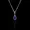 Colar Pedra Natural Lápis Lazuli 10x7mm Prata 925