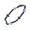 Pulseira Pedra Natural Lapis Lazuli 4mm e Cruz Hematita