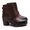 Coturno Molly Feminino Chocolate com Fechamento Lateral