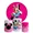Kit Painel De Festa Minnie Redondo + Trio De Cilindros Em Tecido