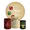 Kit Painel De Festa Feliz Natal 4 Redondo + Trio De Cilindros Em Tecido