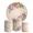 Kit Painel De Festa Arranjo De Flor Rosa Jardim Redondo + Trio De Cilindros Em Tecido