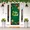 Capa De Porta Para Decoração Festa Feliz Natal Tecido Elástico 2.10x0.85m Painel de Porta