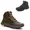 KIT 2 Botas Adventure em Couro Confortável Oliva e Preto