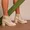 Coturno Molly Feminino Valentina com Fechamento Lateral e Atacador - Off White