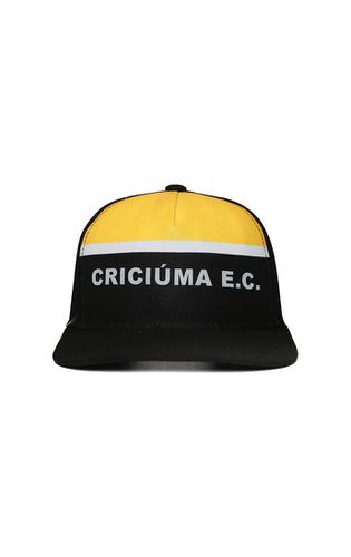 Bone Criciúma Preto Amar... - Tigre Maníacos - Loja Oficial do Criciúma