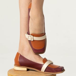 Sapato Mocassim - Chilli, Telha e Off White - DEST...