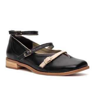 Sapato RetrÔ - Preto E Off White - CONECTAR 