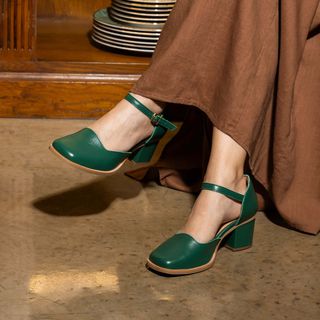 Sapato Boneca RetrÔ - Verde Folha - HORIZONTE