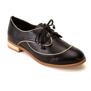 Sapato Oxford - Preto e Off White - HÍSTORIA