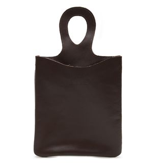 Lixeira de Carro de Couro Legítimo - Madeira