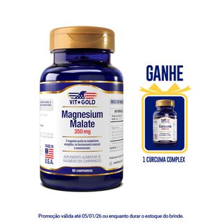 Magnesio Dimalato 350mg Vitgold 60 Comprimidos - 1... - Vitgold