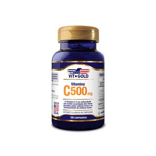 Vitamina C 500 mg Vitgold 100 comp - 1514 - Vitgold