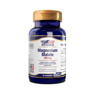 Magnesio Dimalato 350mg Vitgold 60 Comprimidos - 1... - Vitgold
