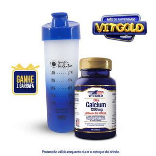Ultra Cálcio 1200mg + Vitamina D3 1000UI Vitgold 6... - Vitgold