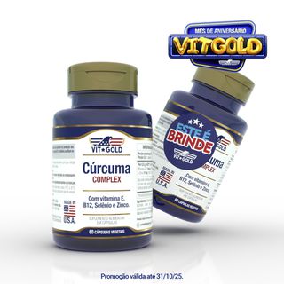 Cúrcuma Complex Vitgold Kit 2x 60 cápsulas vegetai... - Vitgold