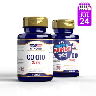 CoQ10 Coenzima Q10 30mg Kit 2x Vitgold 50 cápsulas... - Vitgold
