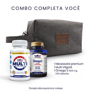 Combo Completa Você: Multivitamínico + ômega 3 (GA... - Vitgold