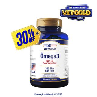 Omega 3 Fish Oil / Óleo de Peixe 1000 mg Vitgold 1... - Vitgold