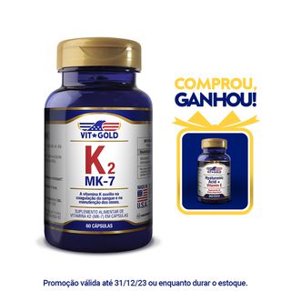 Vitamina K2 MK-7 (Menaquinona-7) 100mcg Vitgold 60... - Vitgold