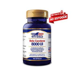 Vitamina A Beta Caroteno 8000 UI Vitgold 100 capsu... - Vitgold