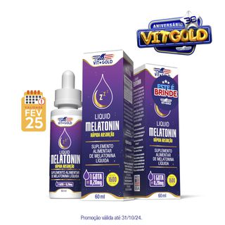 Melatonina em gotas Vitgold Kit 2x 60 ml - 1845KIT - Vitgold