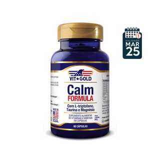 Calm Formula com Taurina, L-triptofano e Magnésio ... - Vitgold