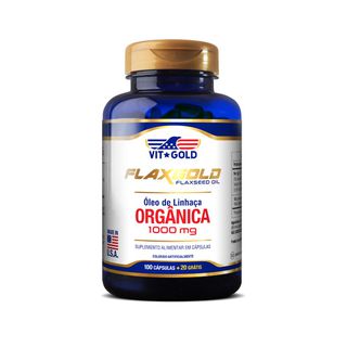 Flaxgold 1000 mg Óleo de Linhaça (Omega 3) Vitgold... - Vitgold