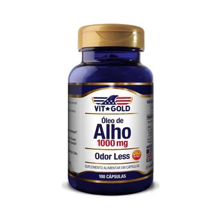 Óleo de Alho 1000 mg Odor Less Vitgold 100 cápsula... - Vitgold