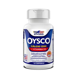 Oysco Cálcio 1200 mg + Vitamina D3 120 comprimidos... - Vitgold