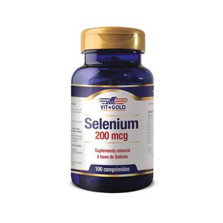 Selênio 200mcg Vitgold 100 comprimidos - 1532 - Vitgold