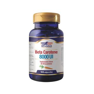 Vitamina A Beta Caroteno 8000 UI Vitgold 100 capsu... - Vitgold