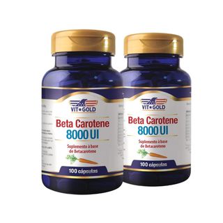 Vitamina A Beta Caroteno 8000 UI Vitgold Kit 2x 10... - Vitgold