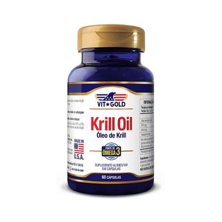 Óleo de Krill 1000 mg (Fonte de Omega 3) Vitgold 6... - Vitgold