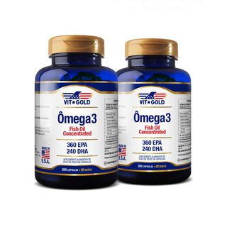 Ômega 3 Fish Oil / Óleo de Peixe 1000 mg Vitgold K... - Vitgold