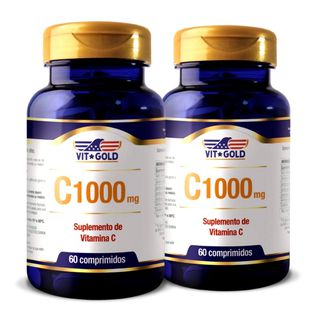 Vitamina C 1000 mg Vitgold Kit 2x 60 comprimidos -... - Vitgold