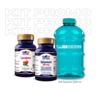 Kit Licopeno + Selênio + Big Squeeze 2200ml - 1910... - Vitgold