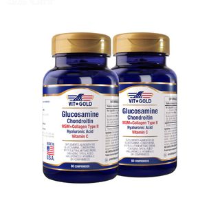 Glucosamina, Condroitina, Colágeno Vitgold Kit 2x ... - Vitgold