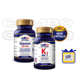 Selênio 200mcg Vitgold 100 comprimidos + Vitamina ... - Vitgold