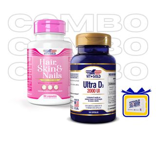Hair Skin & Nails (Cabelo, pele e unhas) Vitgold 6... - Vitgold