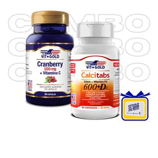 Cranberry 500 mg com Vitamina C Vitgold 60 cápsula... - Vitgold