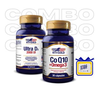 Vitamina Ultra D3 2.000 Ui Vitgold 60 cápsulas + C... - Vitgold