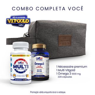 Combo Completa Você: Multivitamínico + ômega 3 (GA... - Vitgold