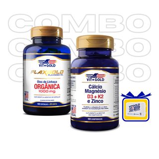 Flaxgold 1000 mg Óleo de Linhaça (Omega 3) Vitgold... - Vitgold