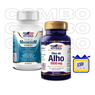 Triple Magnésio Complex 350mg Vitgold 60 cápsulas ... - Vitgold