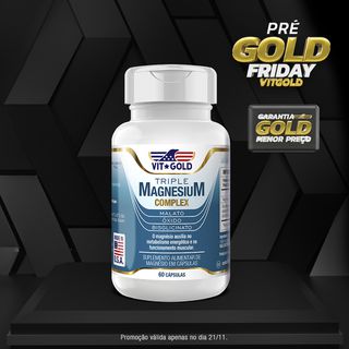 Triple Magnésio Complex 350mg Vitgold 60 cápsulas ... - Vitgold