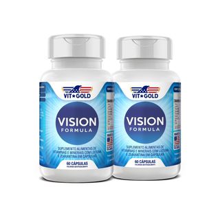 Vision Formula (Luteína e Zeaxantina) Kit 2x 60 Cá... - Vitgold