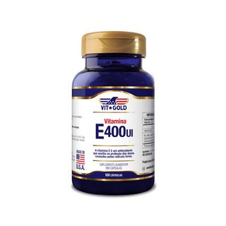 Vitamina E 400 UI Vitgold 100 cápsulas - 1608 - Vitgold