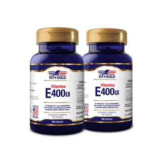 Vitamina E 400 UI Vitgold Kit 2x 100 cápsulas - 16... - Vitgold